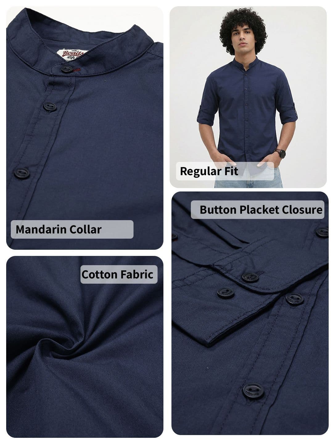 Roadster Life Co. Easy Drape Cotton Shirt thumbnail 3
