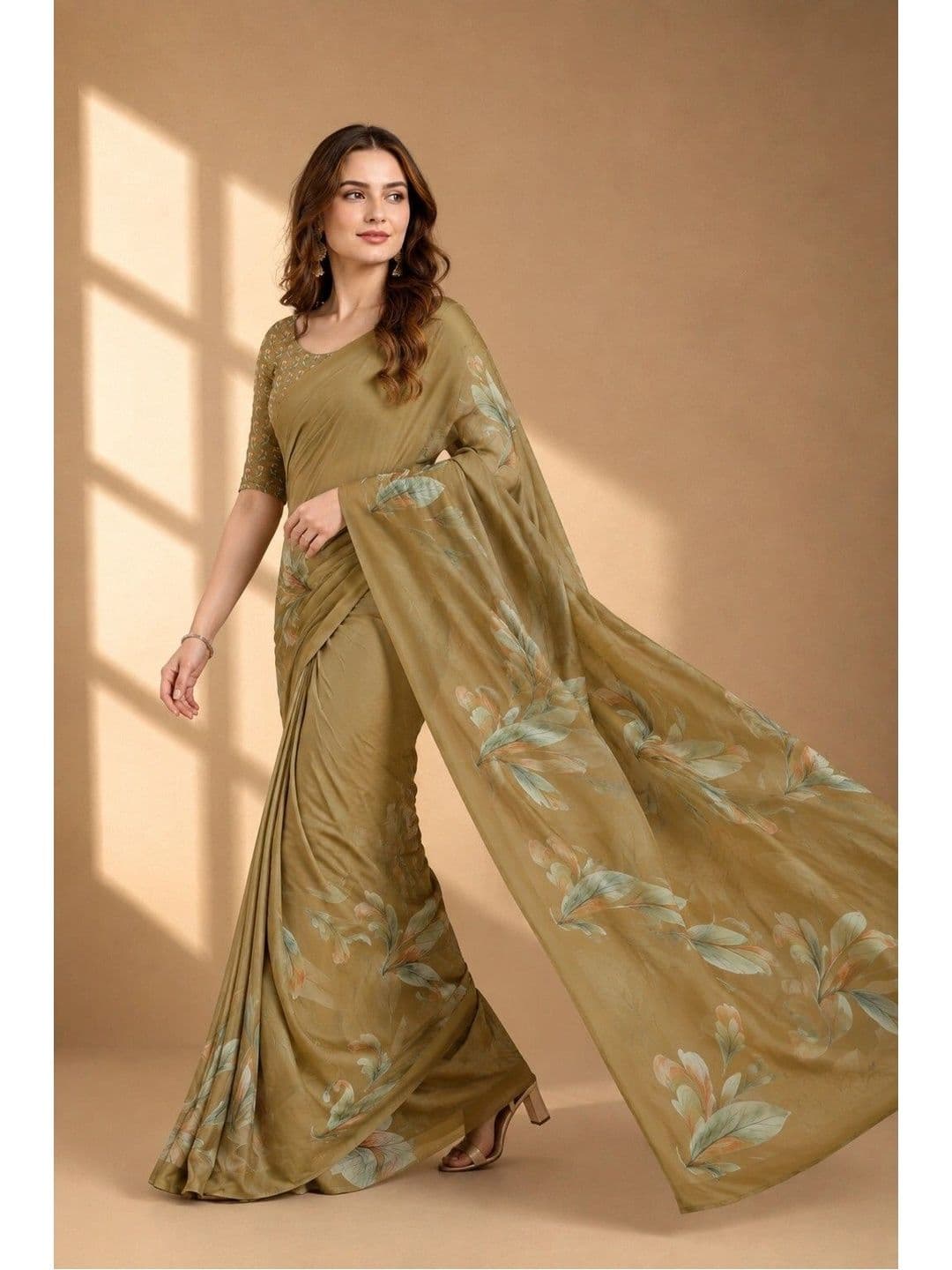 Tanuza Fashion Floral Saree thumbnail 6