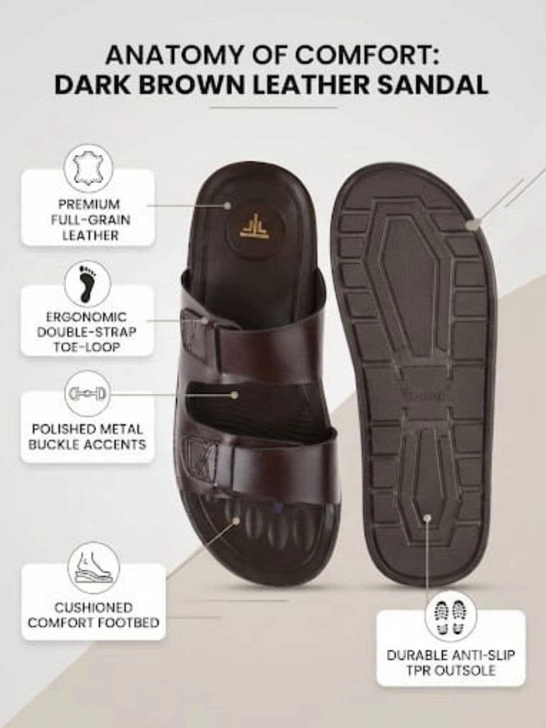 Trump Men PU Comfort Sandals thumbnail 6