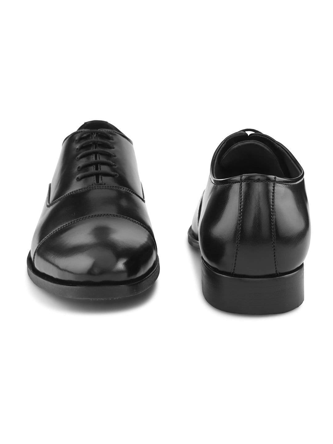 House of Pataudi Men Textured Formal Oxfords thumbnail 7