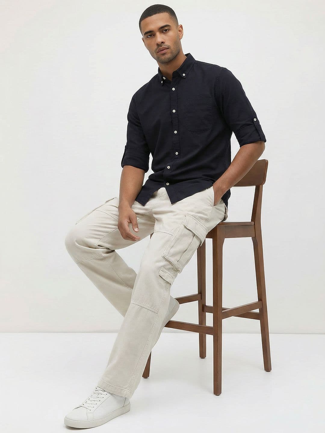 Roadster Life Co. Easy Drape Cotton Shirt thumbnail 3