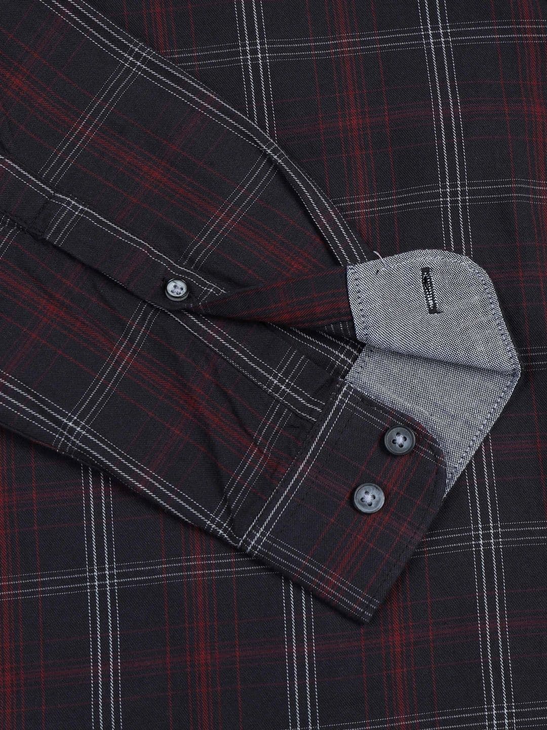 British Club Men Smart Slim Fit Tartan Checks Checked Casual Shirt thumbnail 6