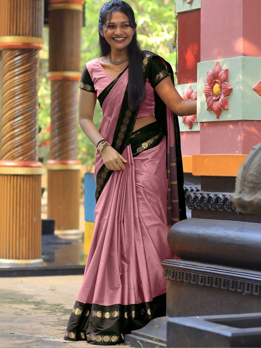 KALINI Woven Design Zari Designer Gadwal Saree thumbnail 6