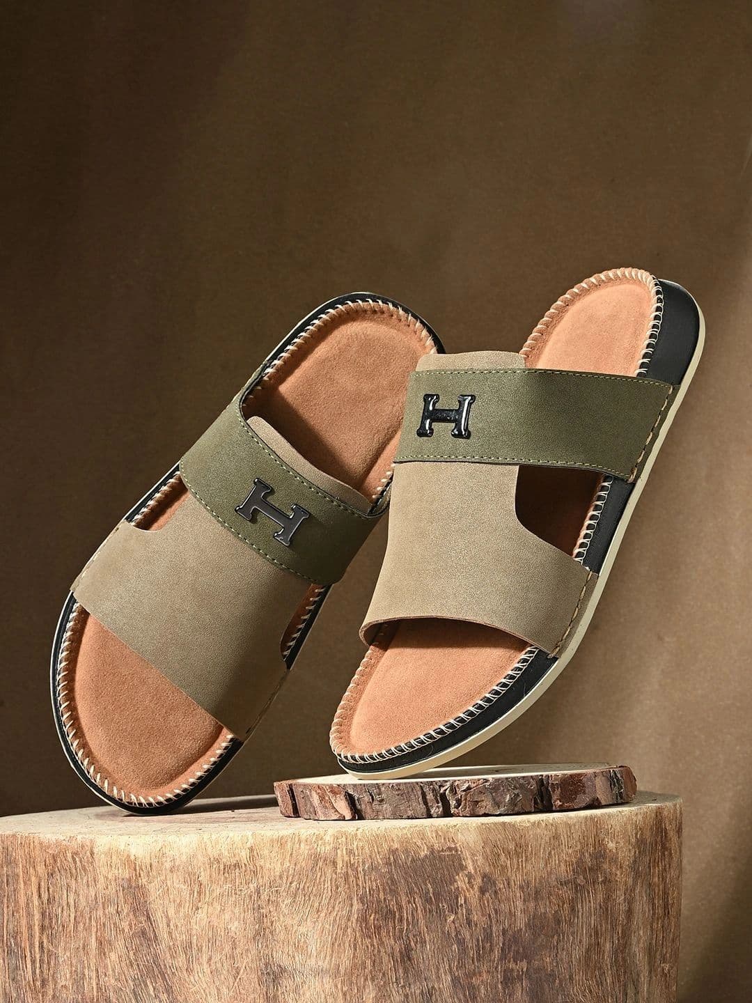 Roadster Men Suede Comfort Sandals - view 1