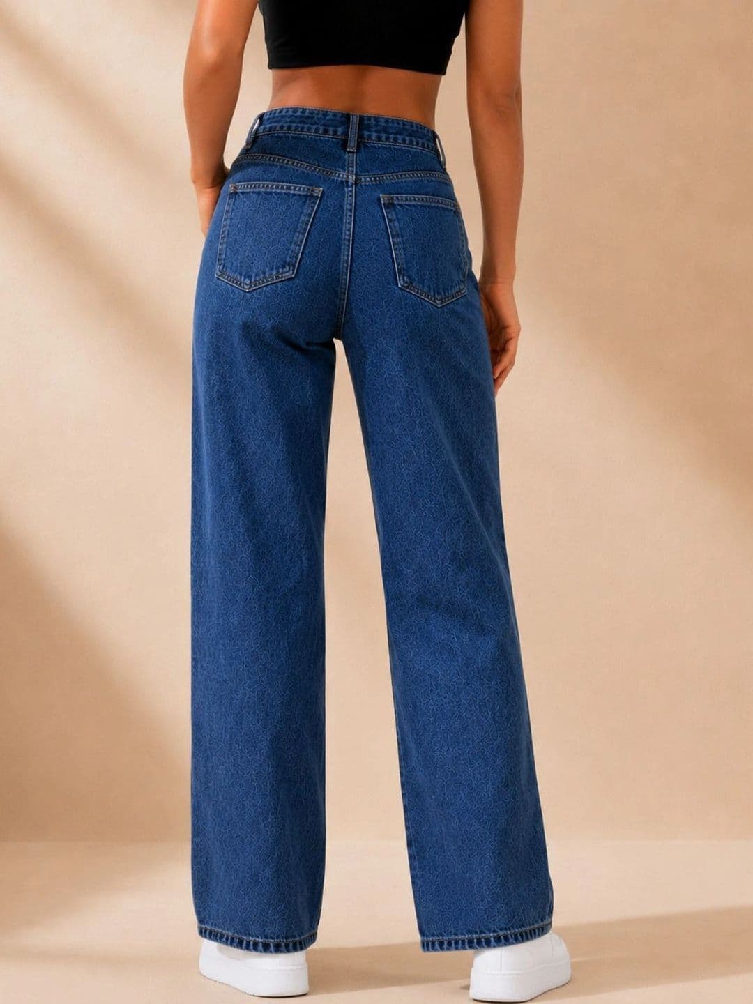 Veltick Women Straight Fit High-Rise Stretchable Jeans thumbnail 2