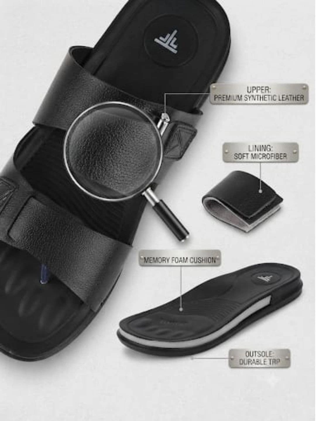 Trump Men PU Comfort Sandals thumbnail 2