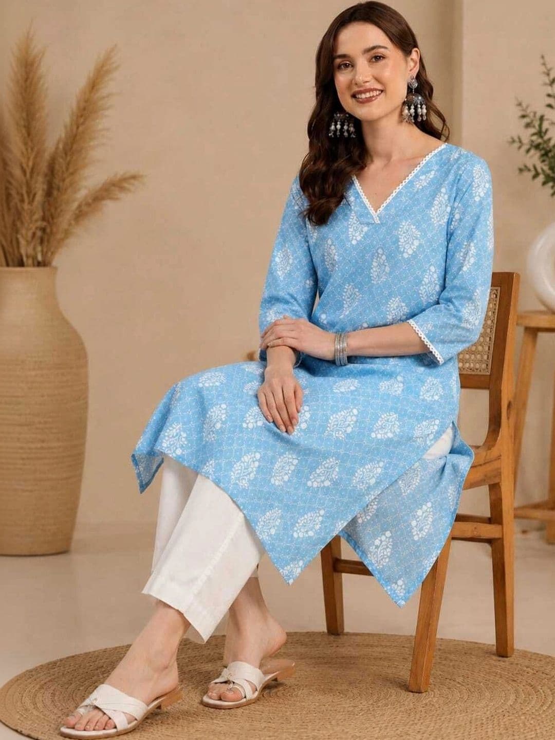FASHION INK Women Ethnic Motifs Printed Kurta thumbnail 3