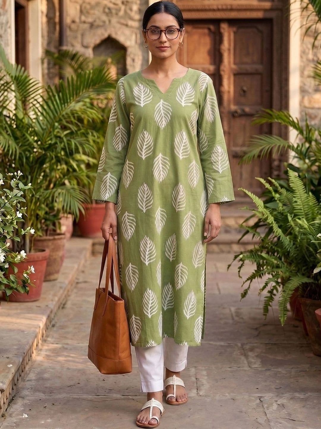 KALINI Women Floral Printed Indie Prints Kurta thumbnail 3