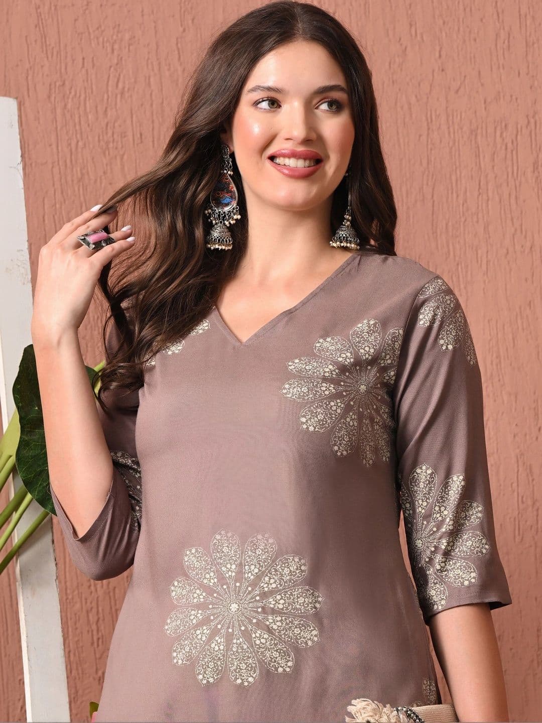 HERE&NOW Women Embellished Thread Work Kurta thumbnail 5