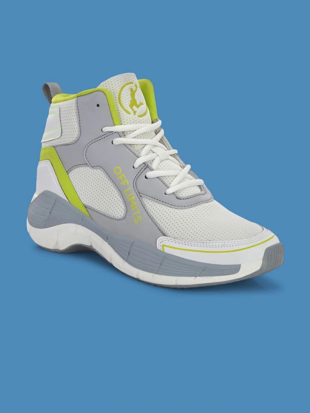 OFF LIMITS Men White Mesh Basket Ball Sneaker Shoes thumbnail 4