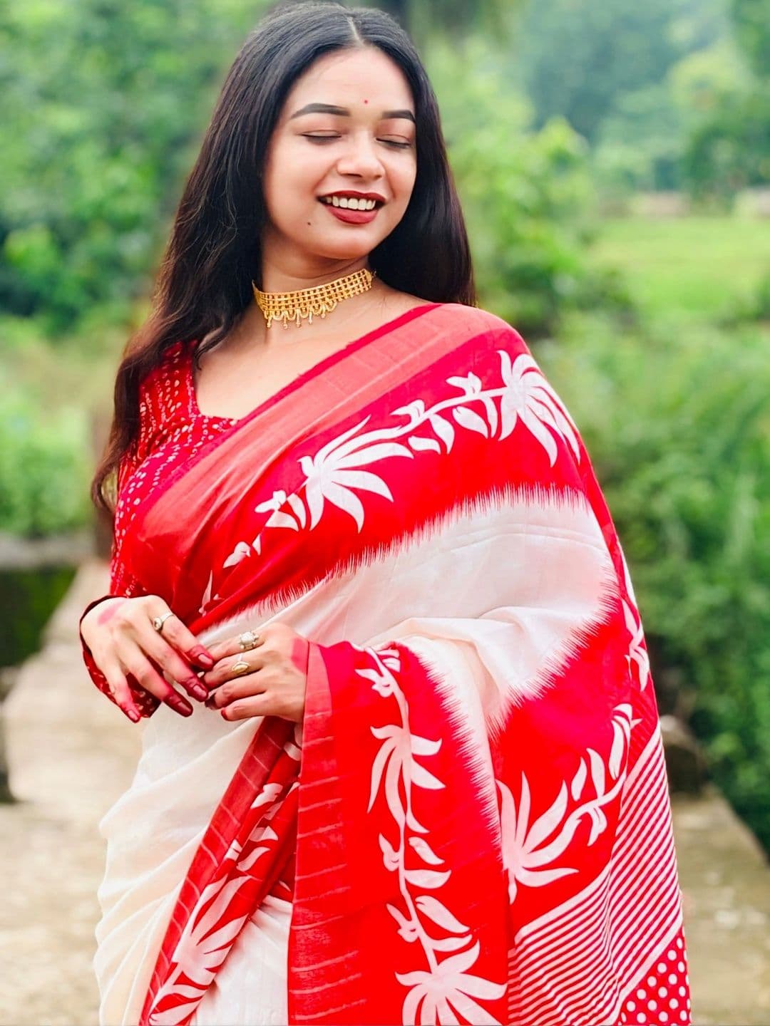 Mitera Kalamkari Pure Cotton Saree thumbnail 2