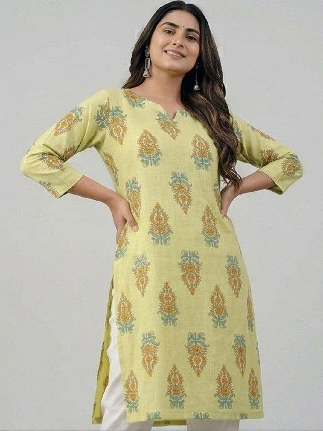 JAIPURRANG Women Ethnic Motifs Printed Indie Prints Kurta thumbnail 6