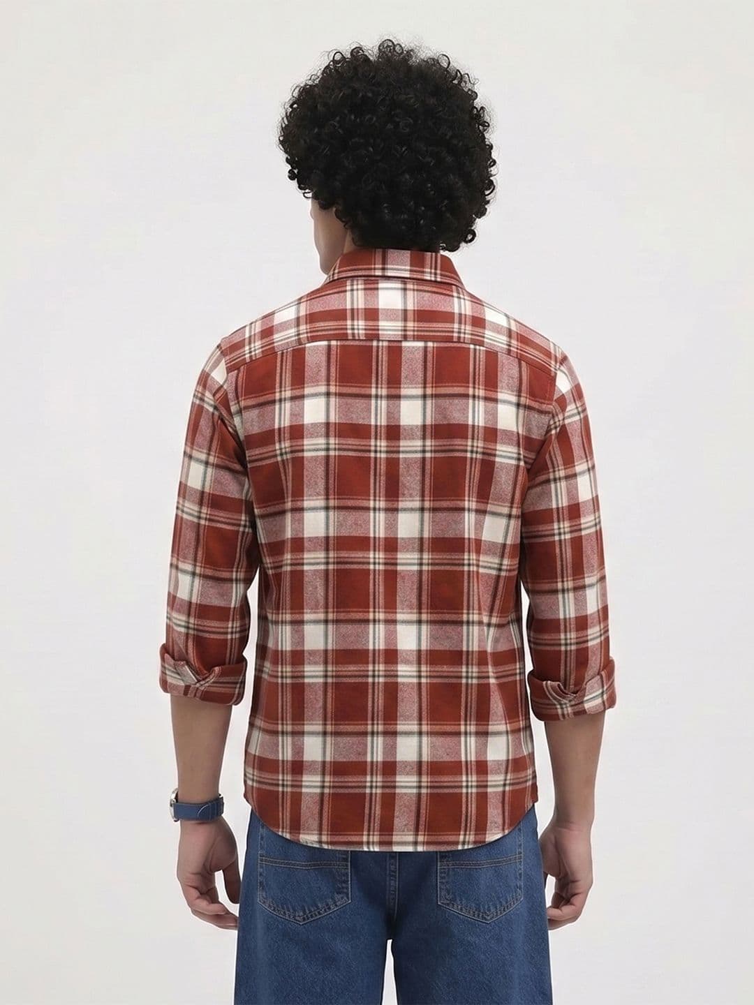 Roadster Life Co. Textured Weave Checked Shirt thumbnail 3