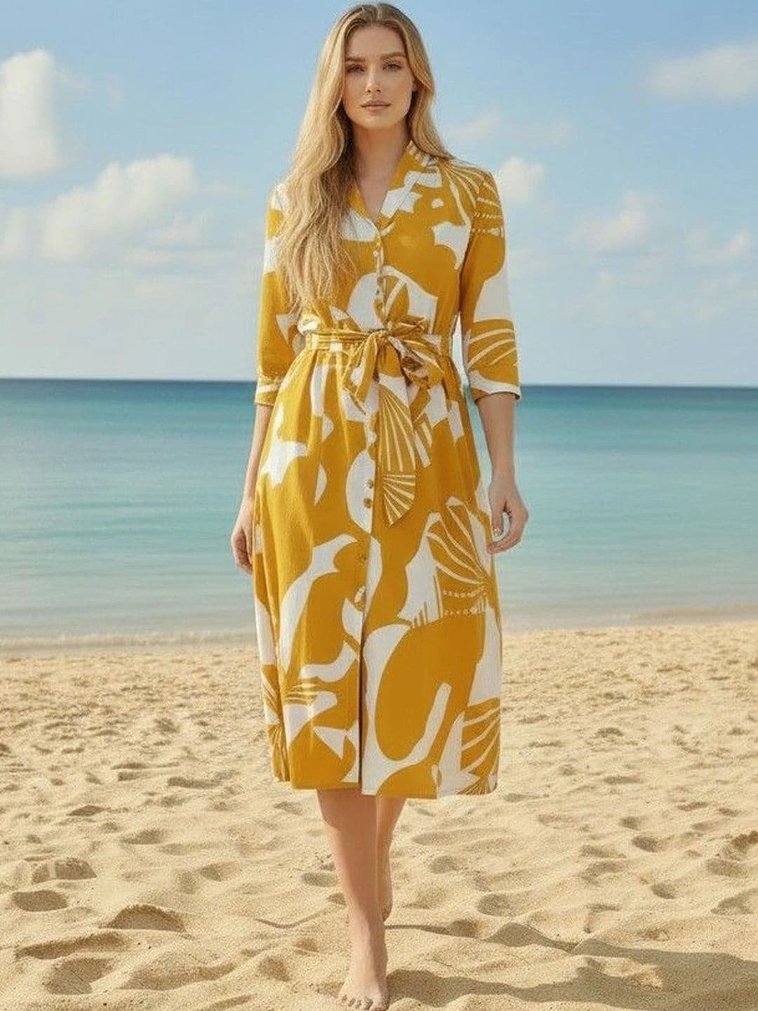 DMP FASHION Women Printed Khadi Handloom Kurta - view 1