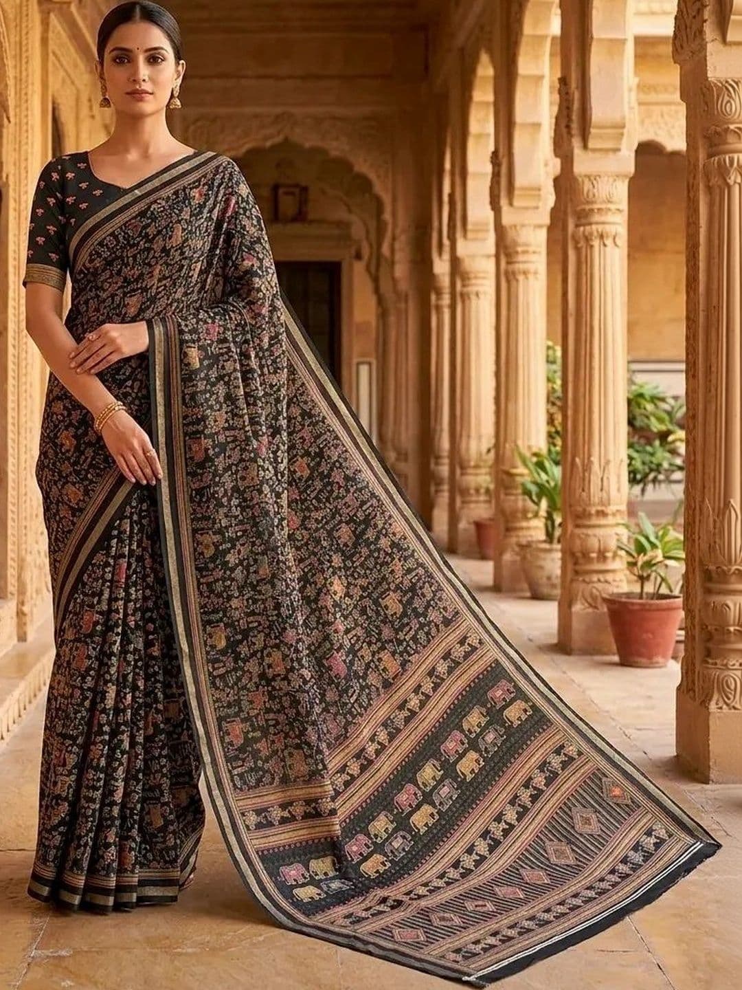 Textile Mantra Art Silk Saree - view 1