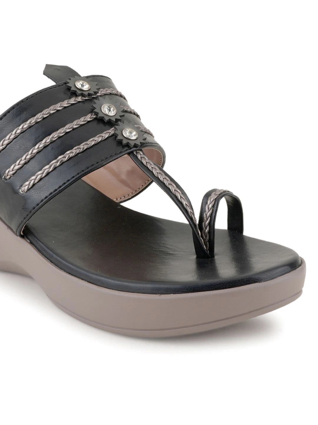 CORSICA Embellished Wedge Sandals thumbnail 3