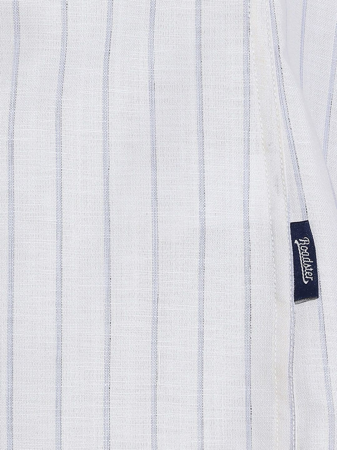 Roadster Life Co.Cotton Linen Striped Shirt thumbnail 5