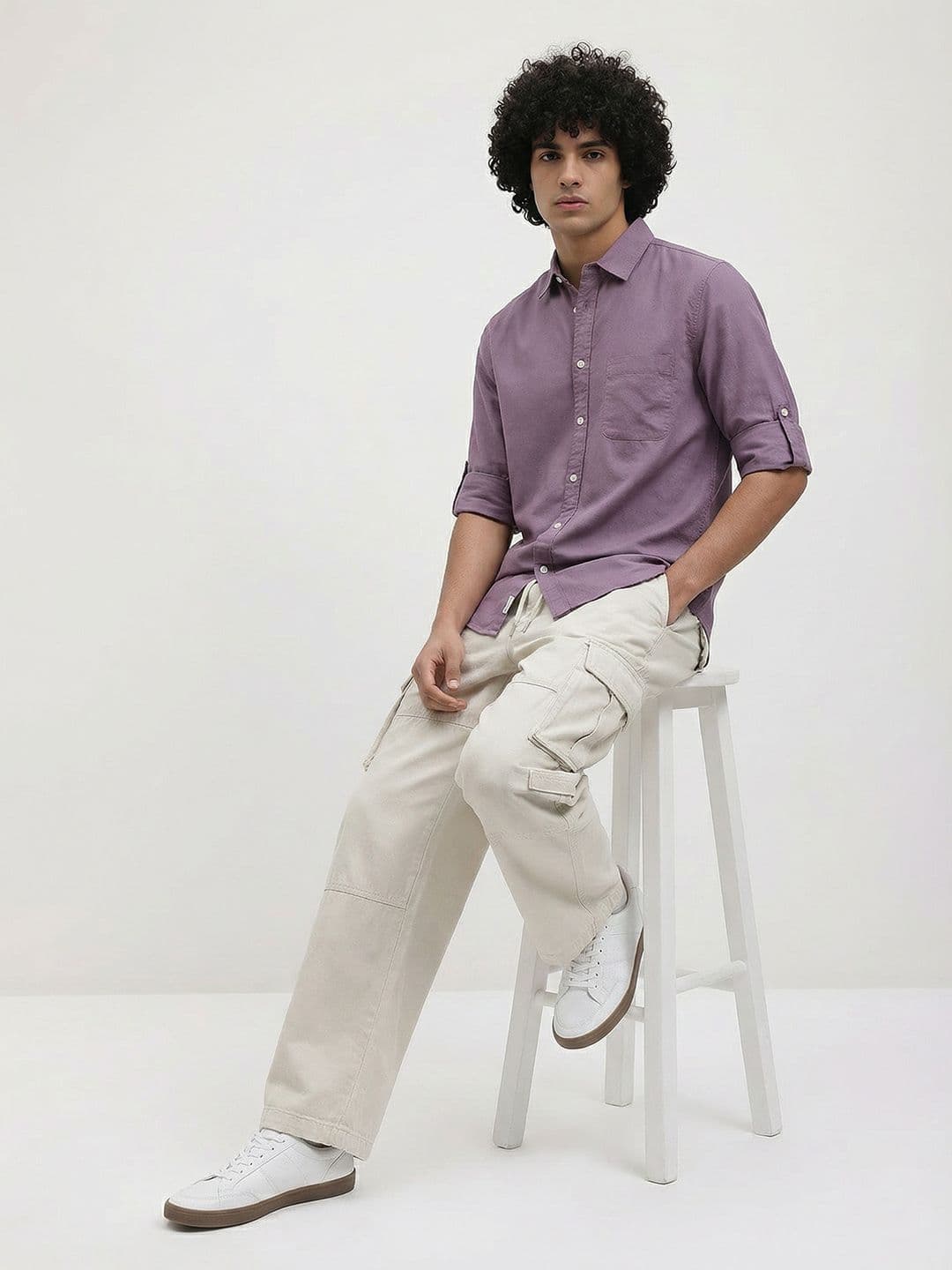 Roadster Life Co. Easy Drape Cotton Shirt thumbnail 2
