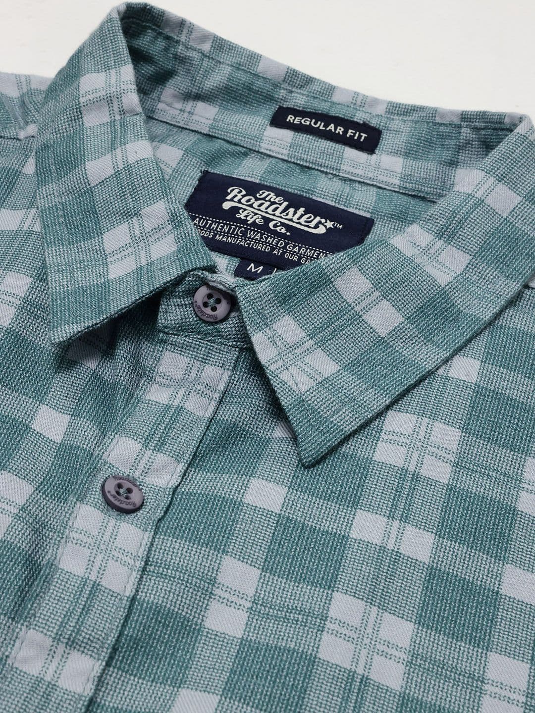 Roadster Life Co. Textured Weave Checked Shirt thumbnail 7