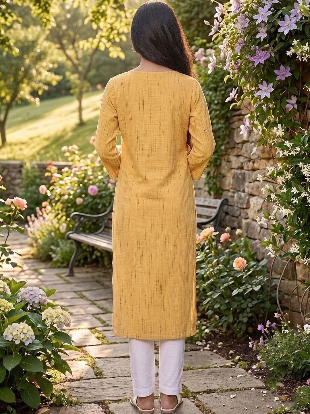 KALINI Women Handloom Kurta thumbnail 6