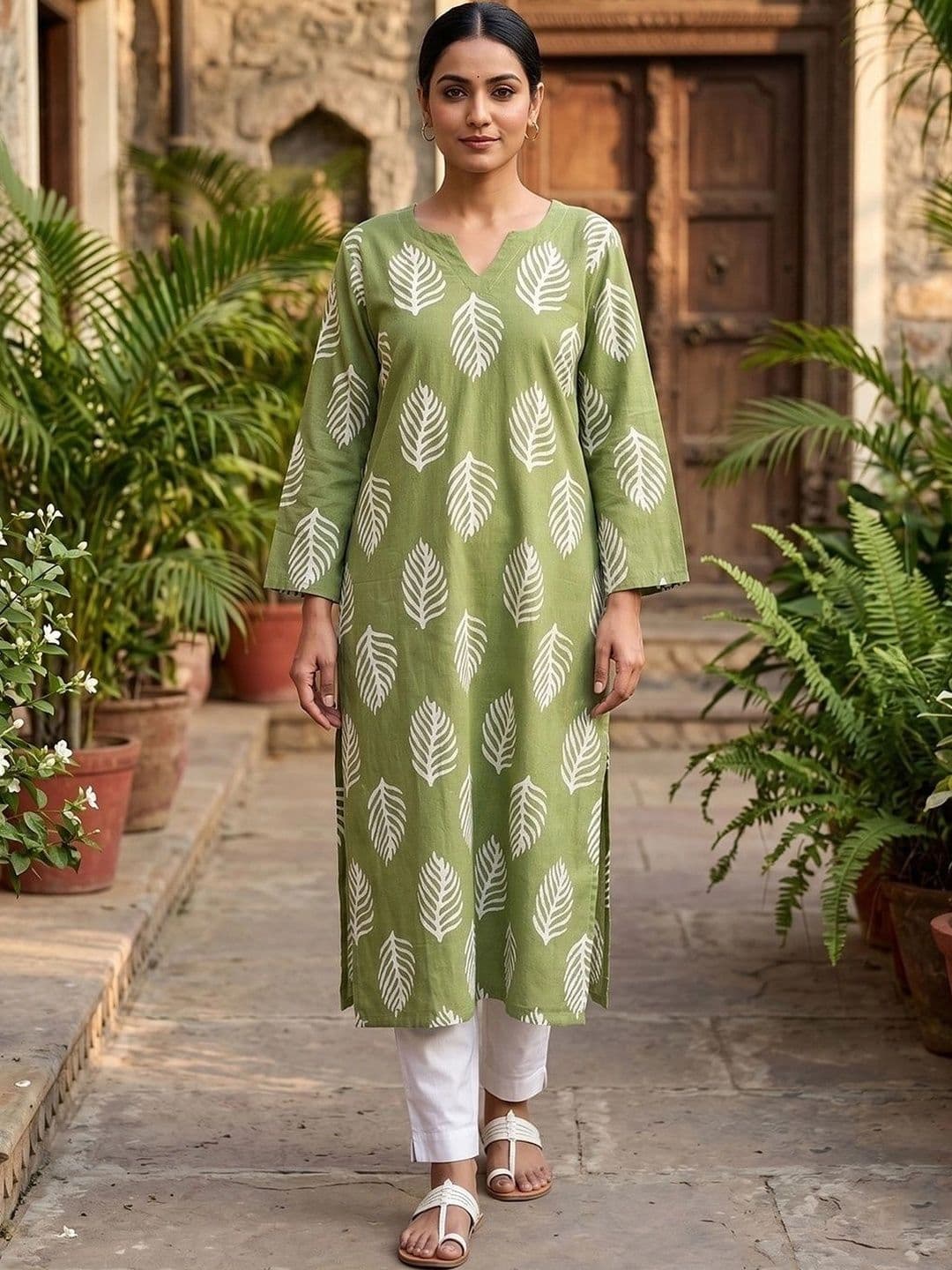 KALINI Women Floral Printed Indie Prints Kurta - view 1