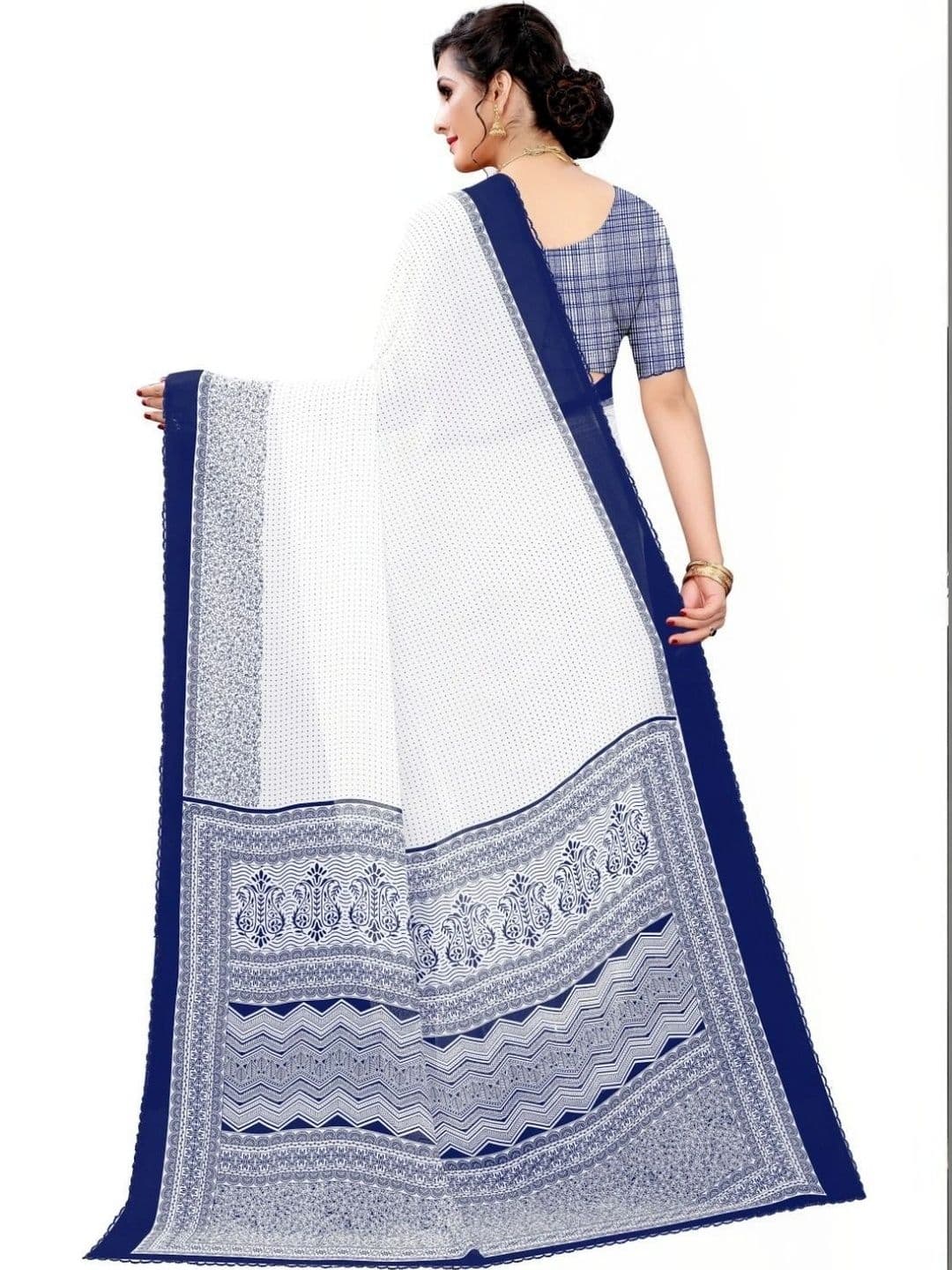 Textile Mantra Poly Georgette Saree thumbnail 3