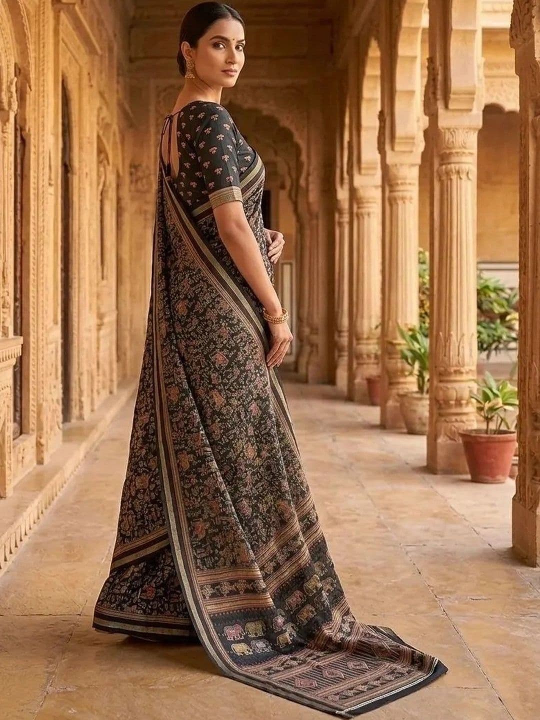 Textile Mantra Art Silk Saree thumbnail 3