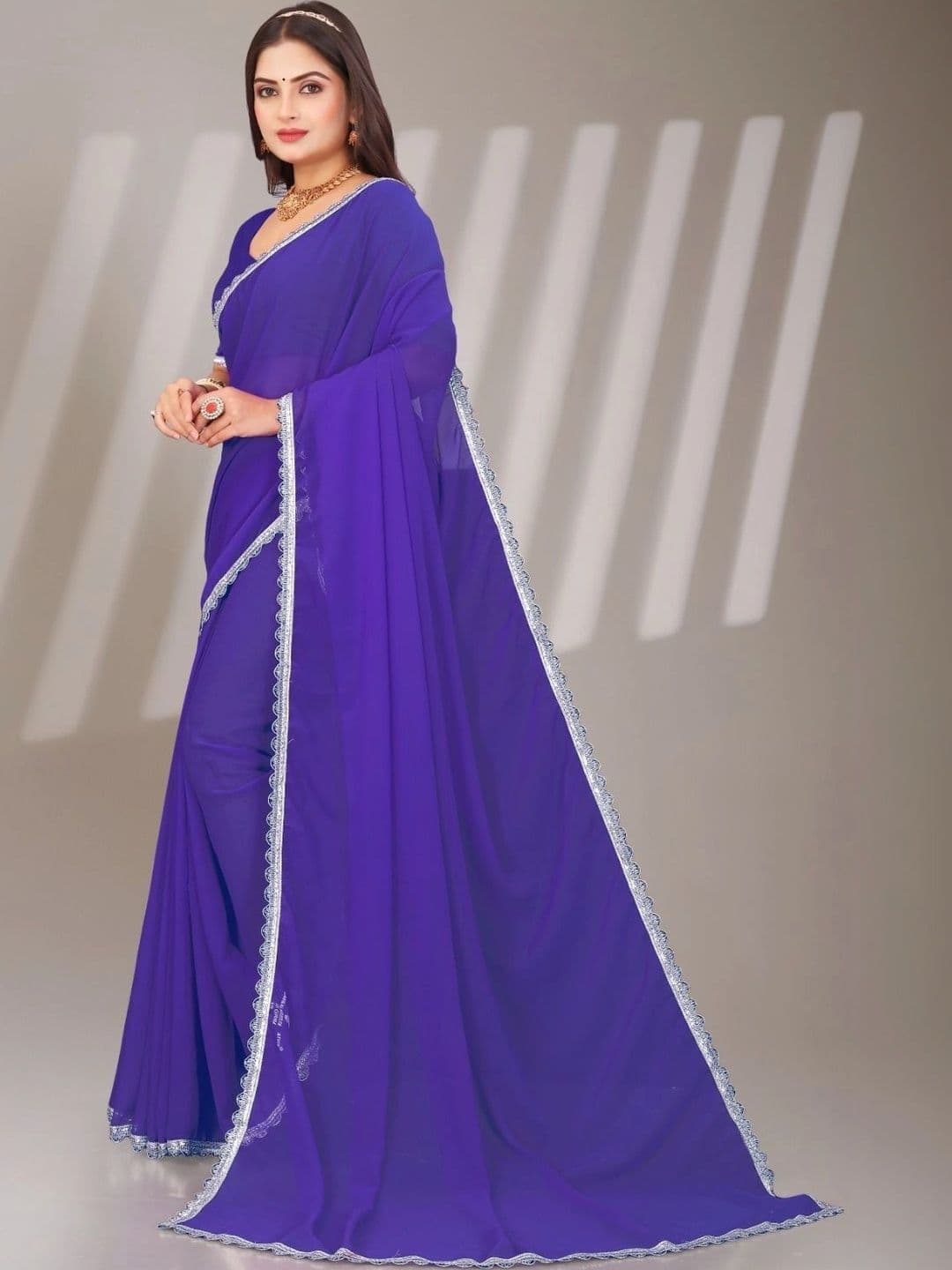 Textile Mantra Poly Chiffon Saree thumbnail 5