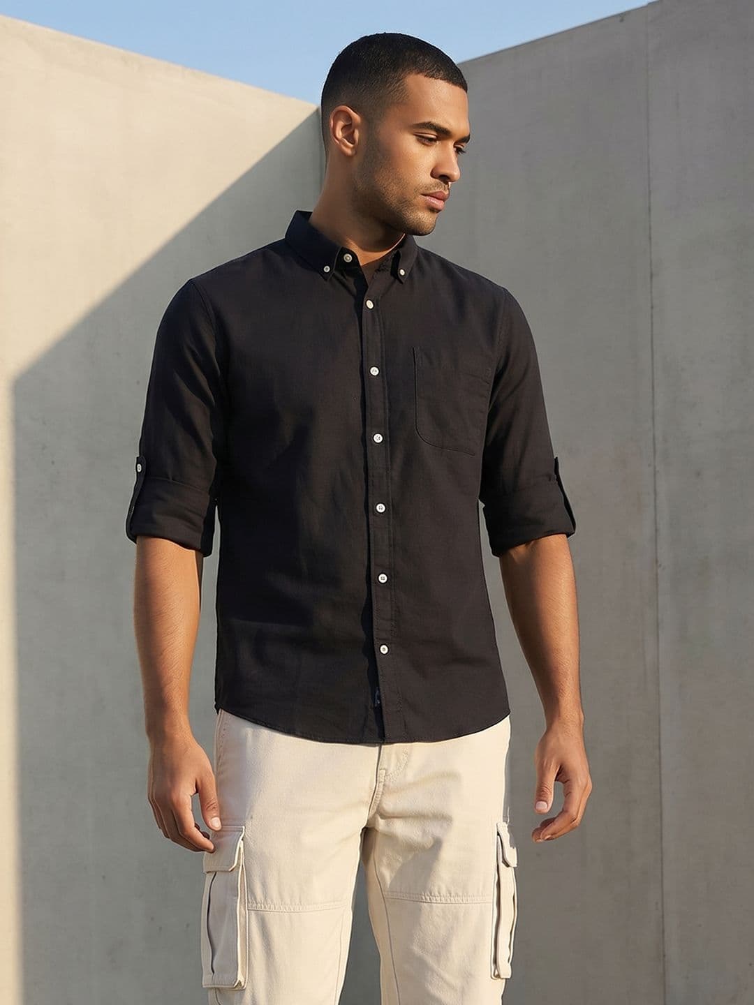 Roadster Life Co. Easy Drape Cotton Shirt thumbnail 2