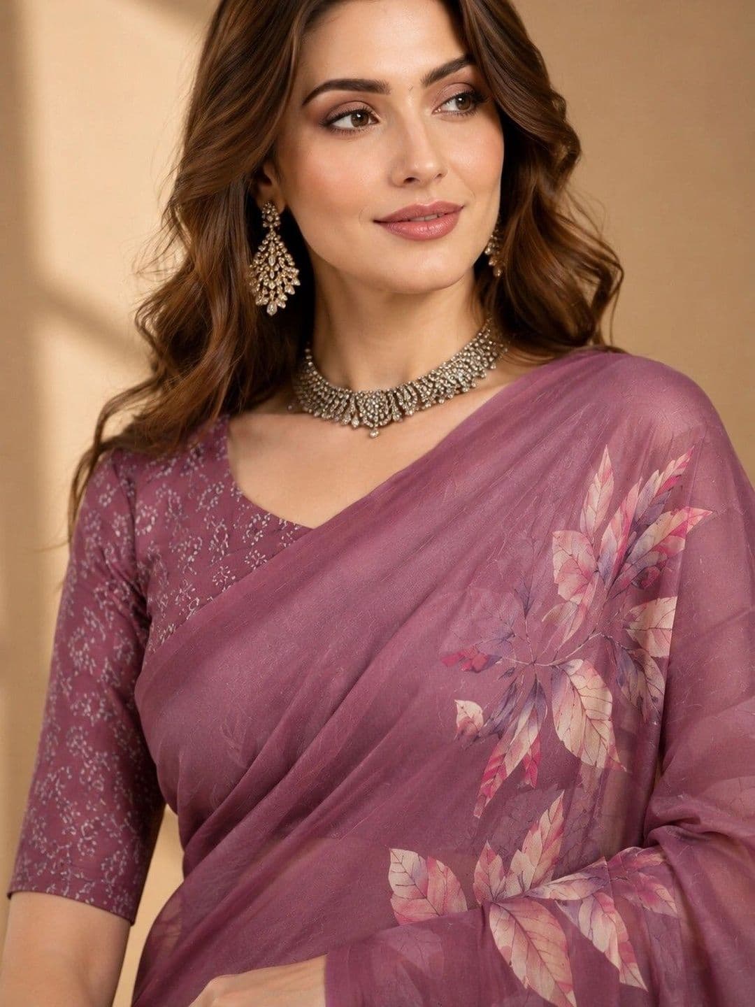 Tanuza Fashion Floral Saree thumbnail 3