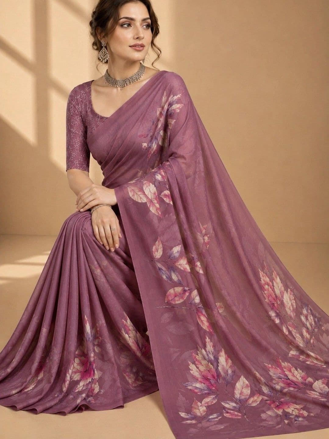 Tanuza Fashion Floral Saree thumbnail 2