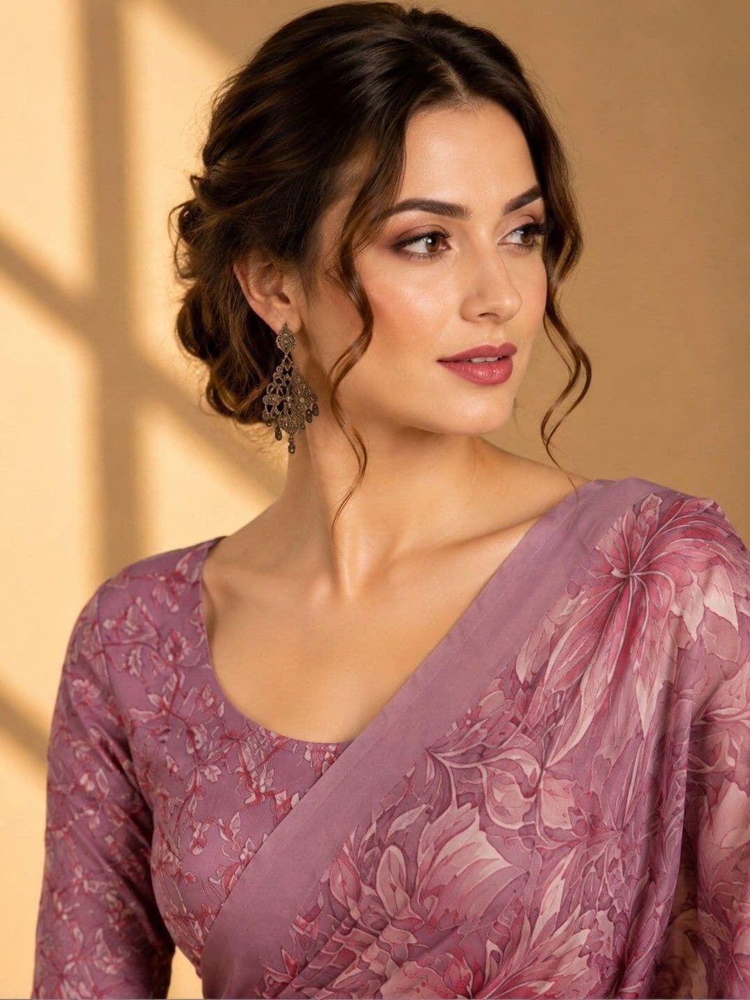 Tanuza Fashion Floral Saree thumbnail 5