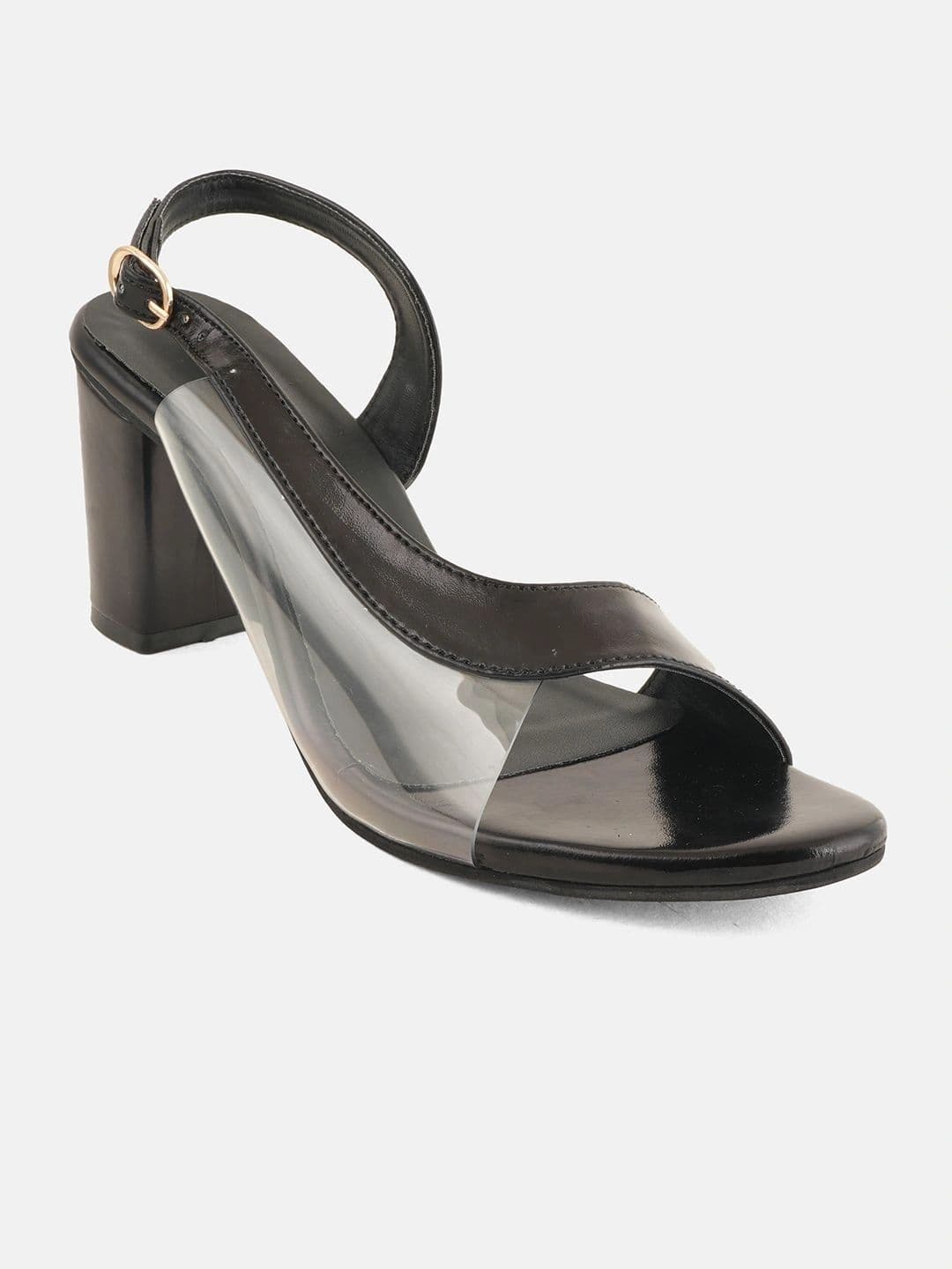 SHETOP Colourblocked Party Block Sandals with Buckles thumbnail 2