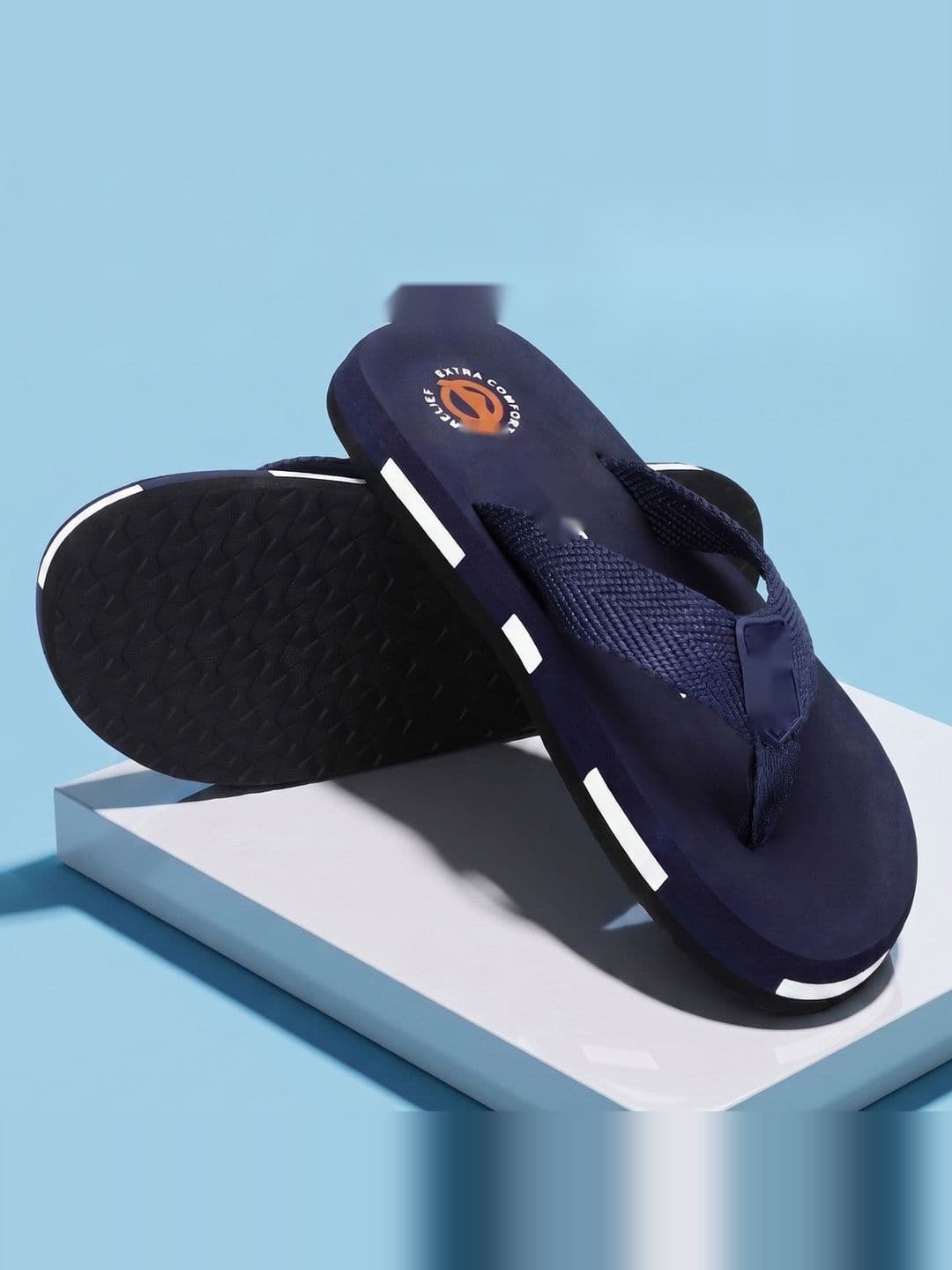 Paragon Men Colourblocked Thong Flip-Flops thumbnail 4