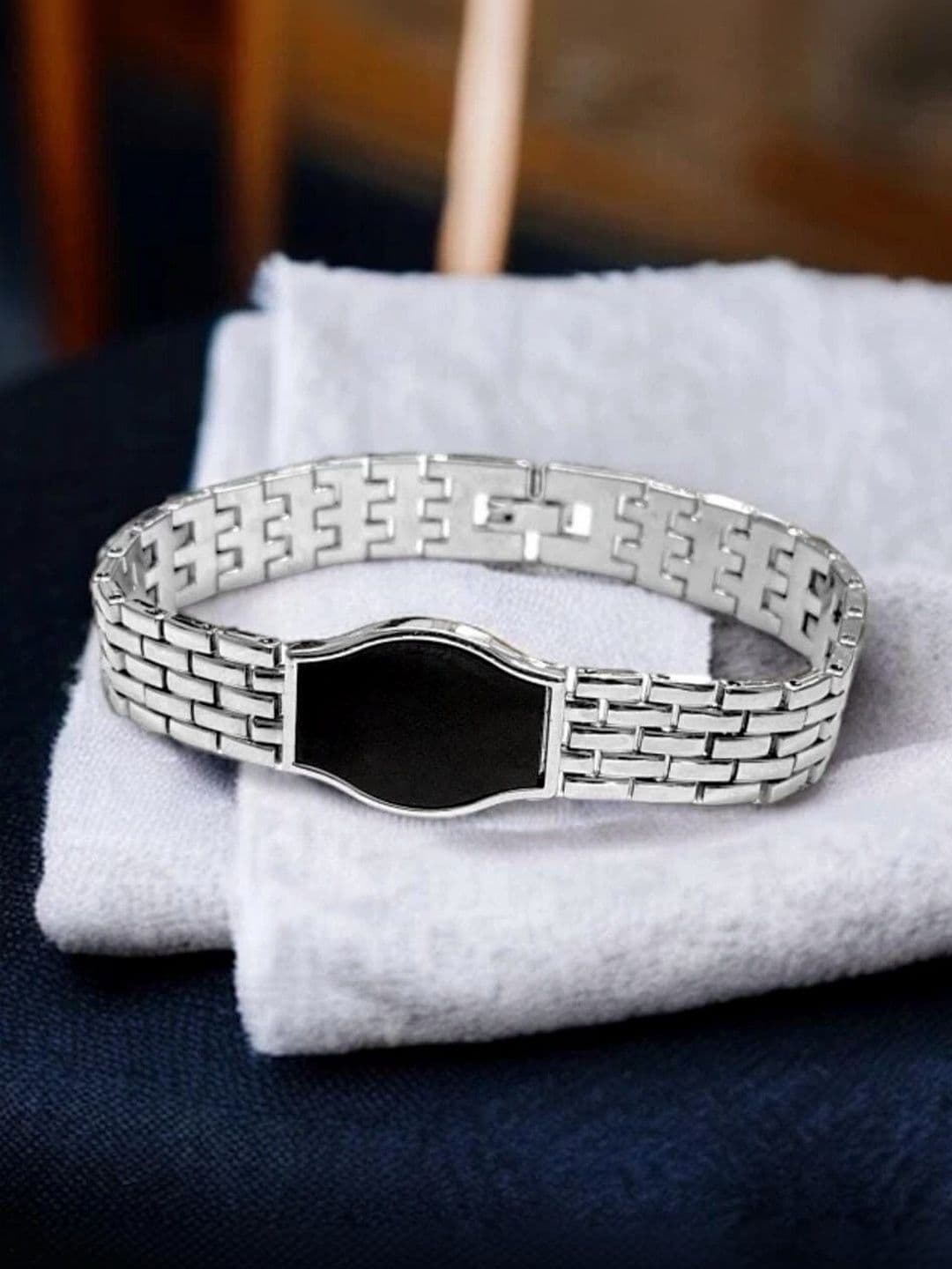 Nevy Men Silver-Plated Link Bracelet - view 1