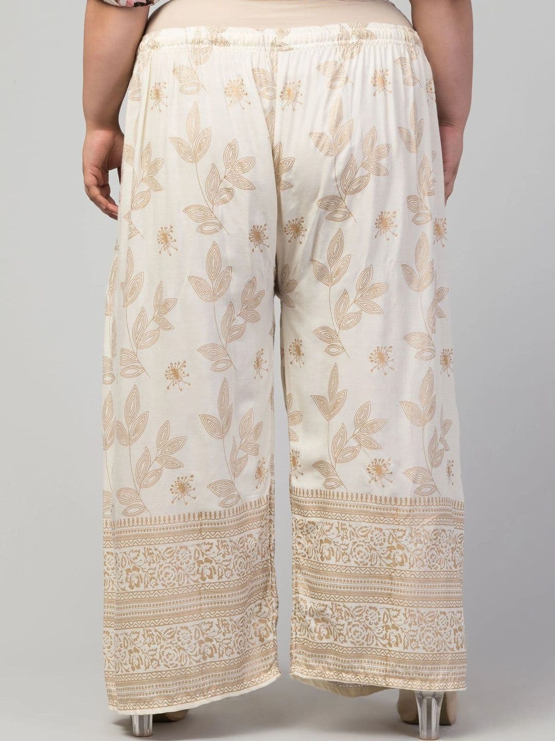 VIZCON Women Ethnic Motifs Printed Knitted Ethnic Palazzos thumbnail 3