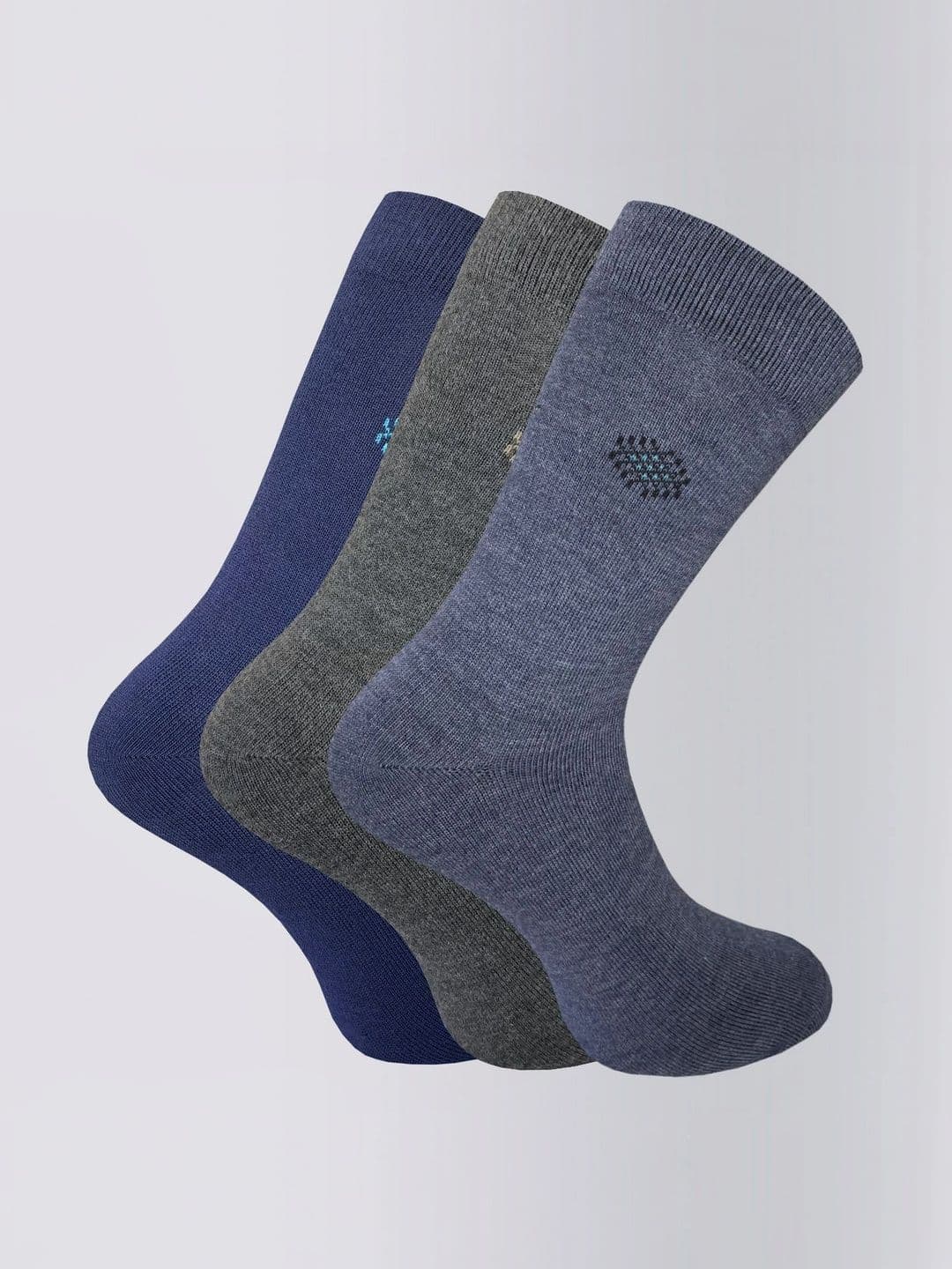 Wales Bonner Men Pack of 3 Cotton Blend Patterned Calf Length Socks - view 1
