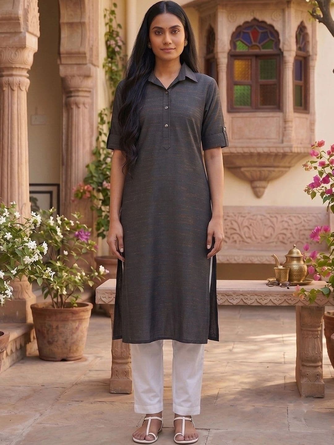 KALINI Women Handloom Kurta - view 1