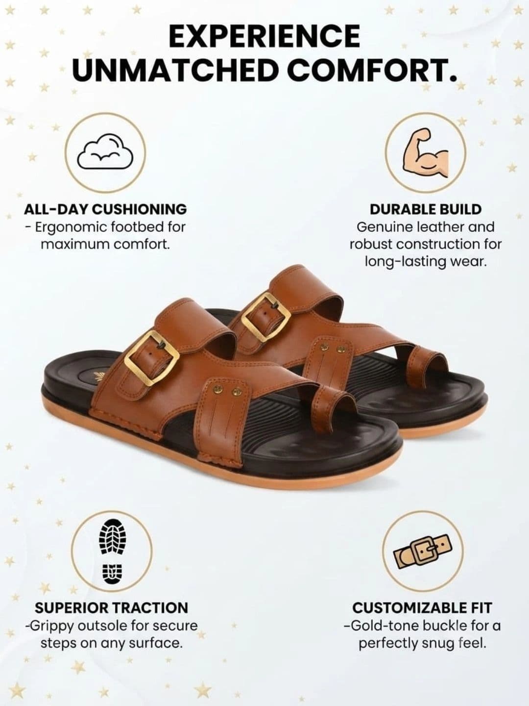 Trump Men PU Comfort Sandals thumbnail 4