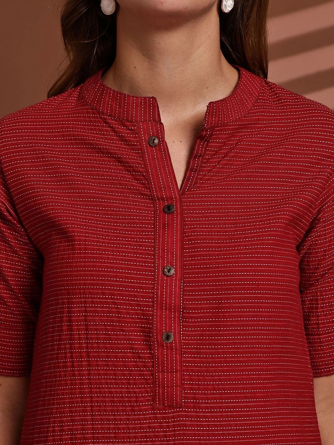 KALINI Women Striped Kurta thumbnail 5
