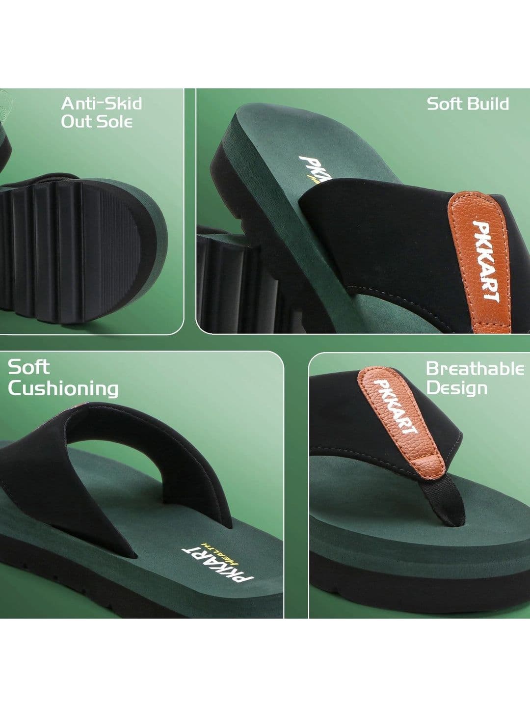 PKKART Men Colourblocked Thong Flip-Flops thumbnail 2