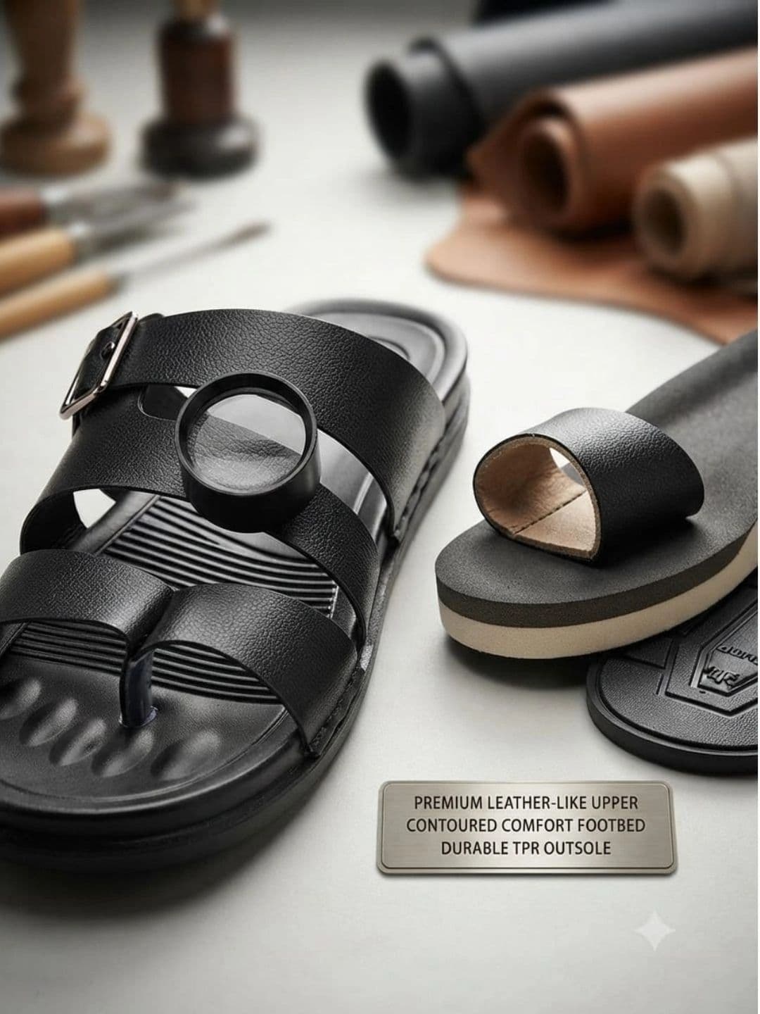 Trump Men PU Comfort Sandals thumbnail 6