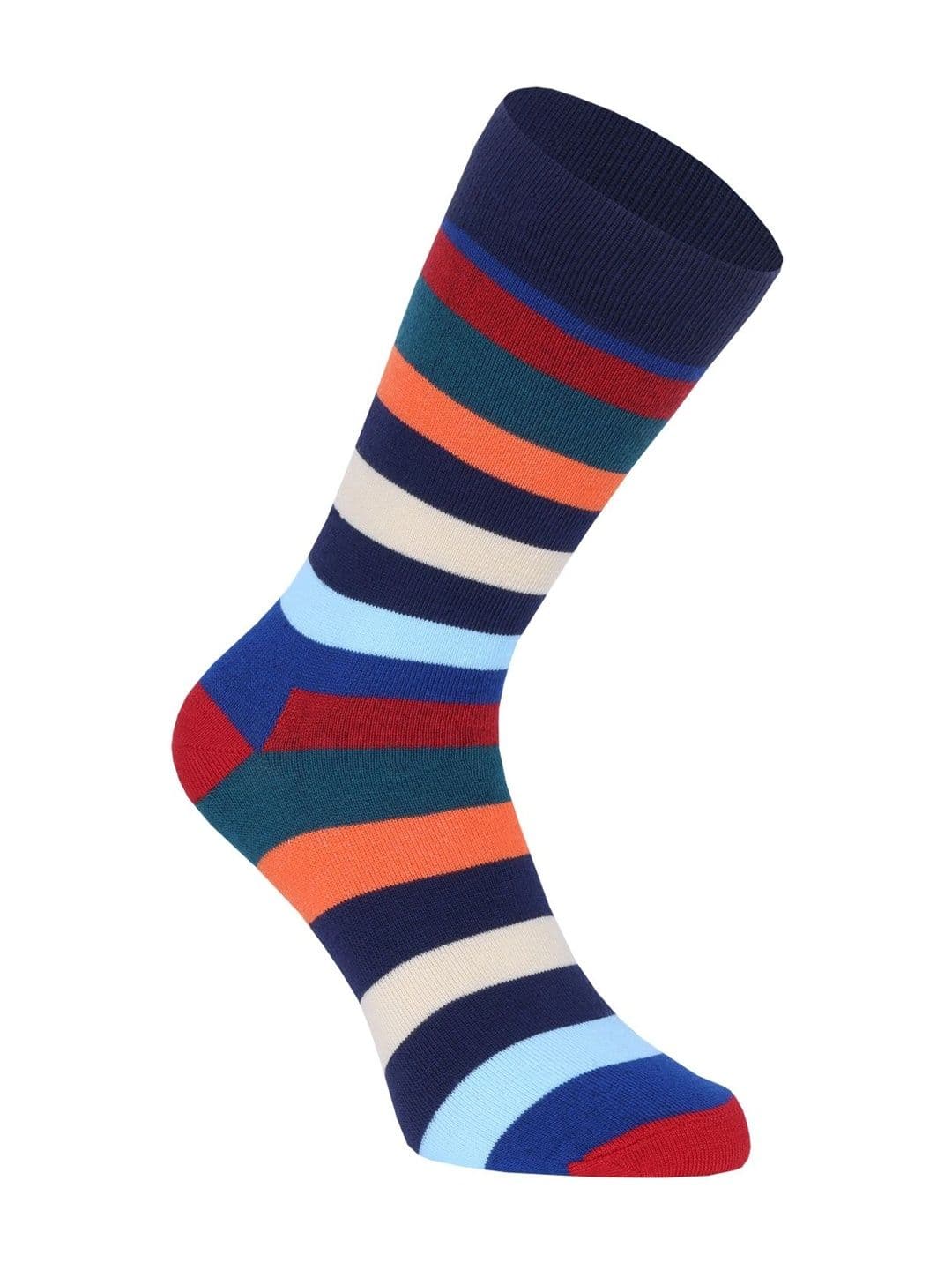 Wales Bonner Men Pack of 4 Cotton Blend Striped Calf Length Socks thumbnail 3