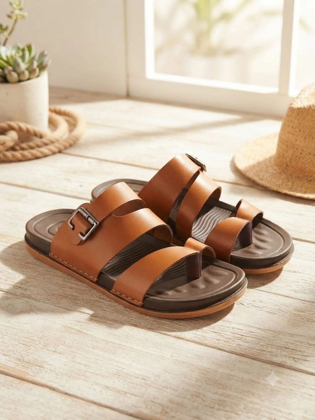Trump Men PU Comfort Sandals - view 1