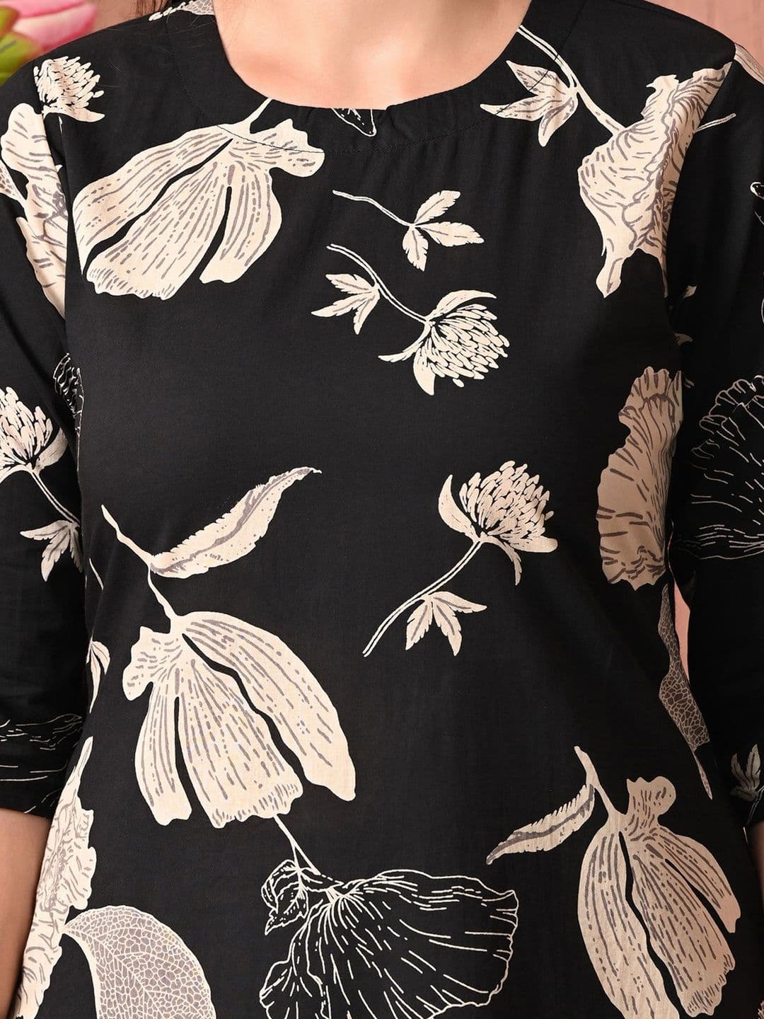 HERE&NOW Women Floral Printed Floral Kurta thumbnail 7