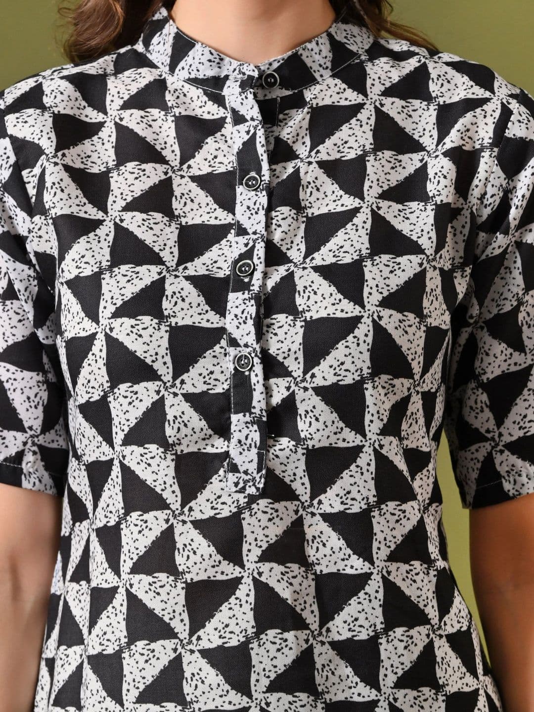 HERE&NOW Women Geometric Printed Kurta thumbnail 7