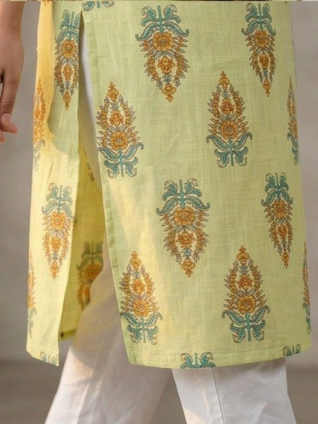 JAIPURRANG Women Ethnic Motifs Printed Indie Prints Kurta thumbnail 4