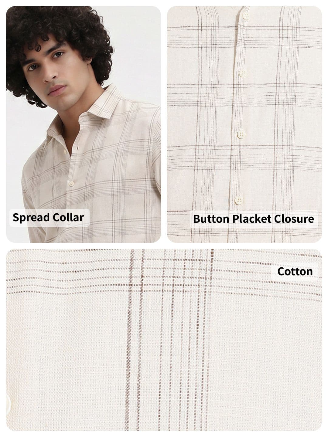 Roadster Life Co.Cotton Linen Checked Shirt thumbnail 9