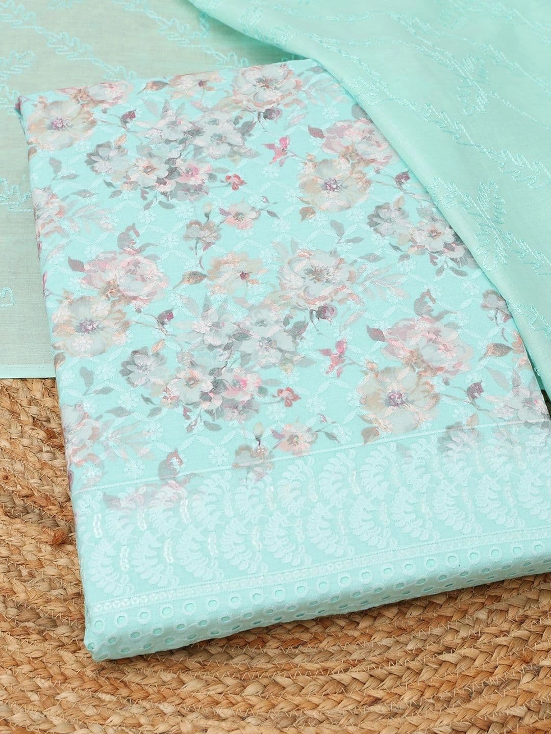 Soch Printed Unstitched Dress Material thumbnail 5