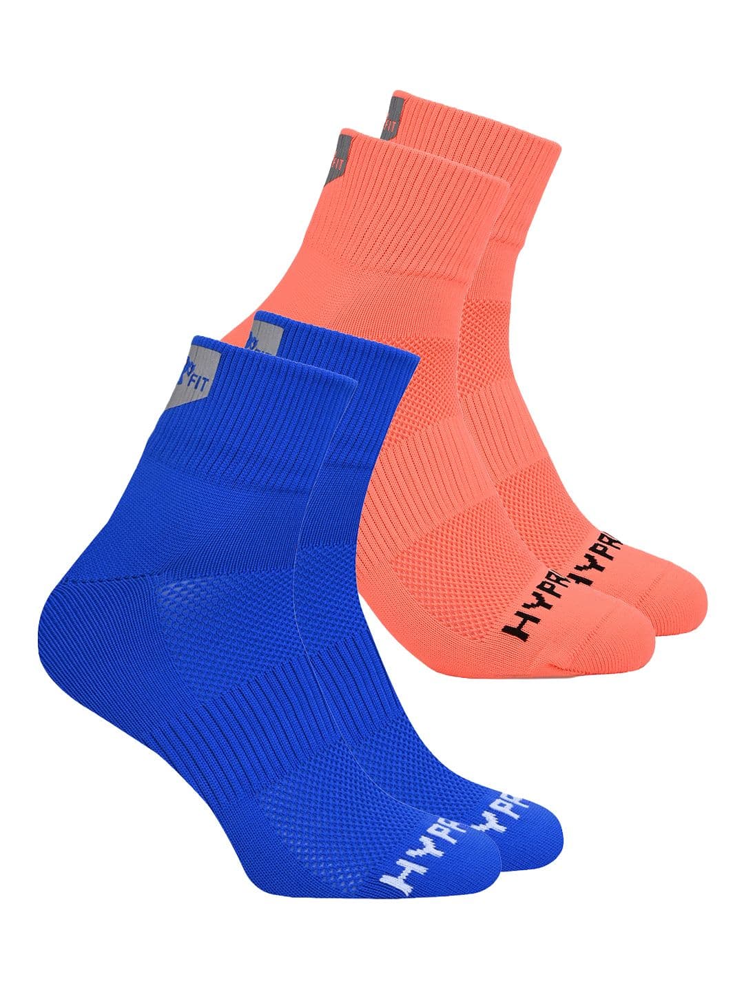 HYPR FIT Men Pack of 2 Multi Cotton Anti-Odour Compression Fit Socks thumbnail 4